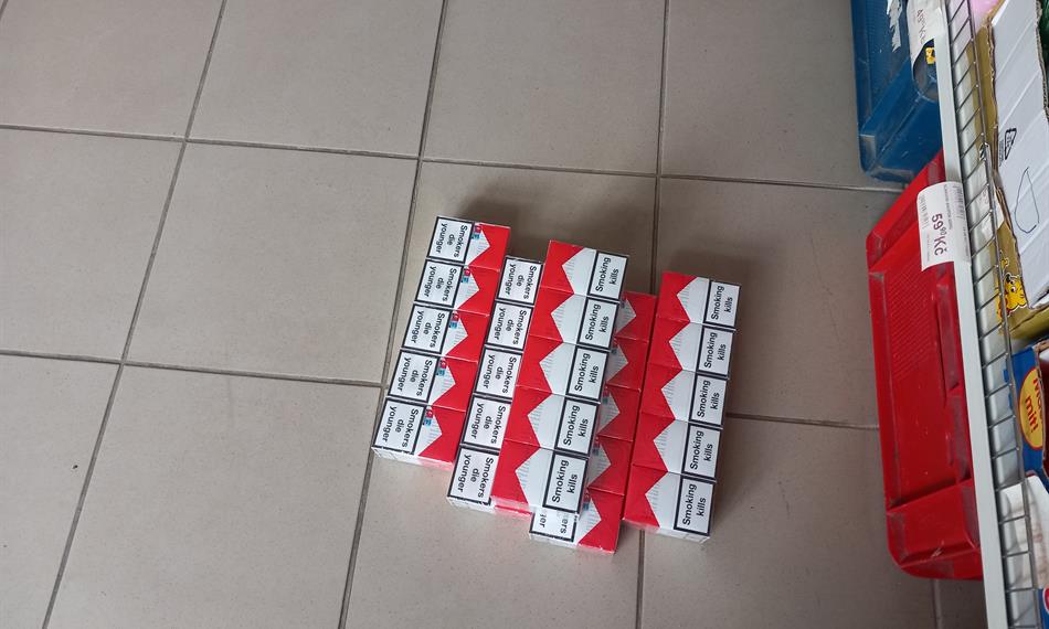 cigarety v provozovně